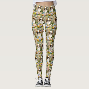 Japanese Chin med påskägg Leggings