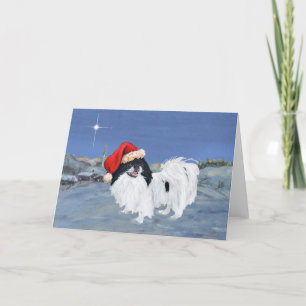 Japanese Chin Vinter Natt Helgkort