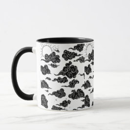 Japanese Cloud Pattern Aesthetic Mugg