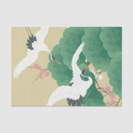 Japanese Crane and Pine Tree