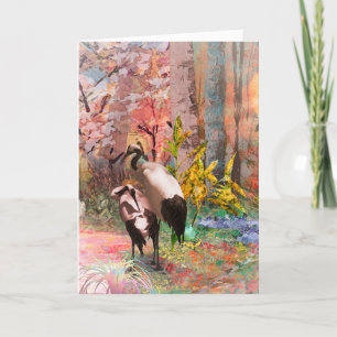 JAPANESE CRANES "Stigning Sol" Kort