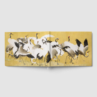 Japanese Cranes Vintage Bird Classic Gästböcker