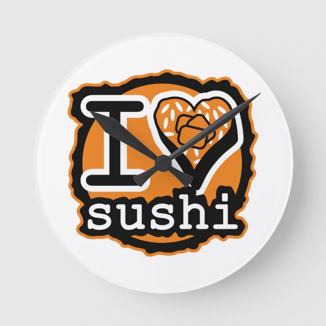 JAPANESE CUISINE Sushi Edition Rund Klocka (Framsida)