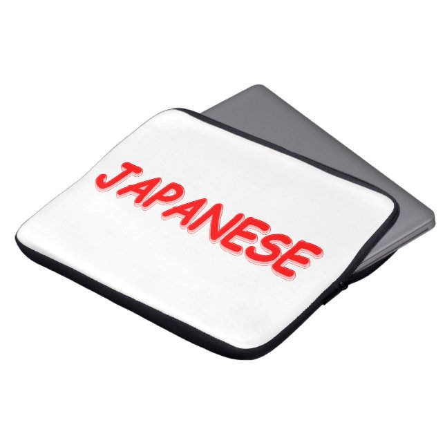 "JAPANESE " Cute Design. Köp nu Laptop Fodral (Framsida topp)