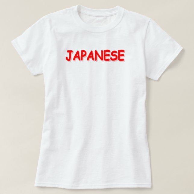 "JAPANESE " Cute Design. Köp nu T Shirt (Design framsida)