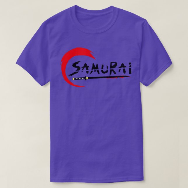 Japanese Cyber samurai tet warrior katana Aestheti T Shirt (Design framsida)
