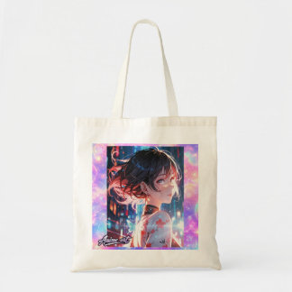 Japanese Cyberpunk Anime Girl Poster | Neon City Tygkasse