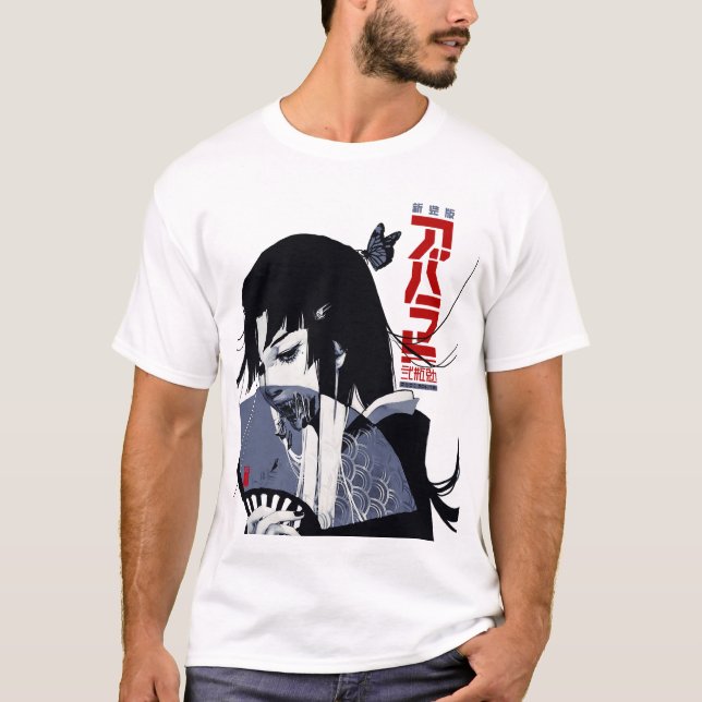 Japanese Cyberpunk Geisha  T Shirt (Framsida)
