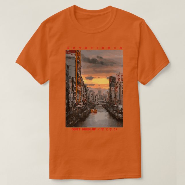 Japanese Cyberpunk Tokyo Streetwear Aesthetic Japa T Shirt (Design framsida)