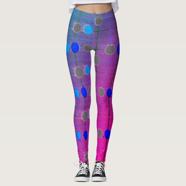 JAPANESE DESIGN DOT ROSA Leggings (Framsida)