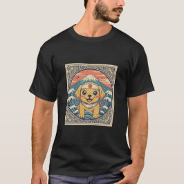 Japanese Dog Kanagawa Wave art Essential T Shirt
