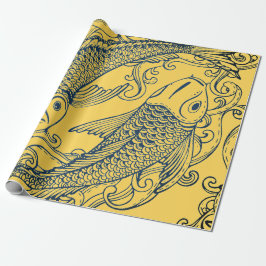 JAPANESE FISH GULT GIFT Wrapping Papper Presentpapper