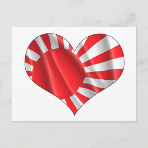 JAPANESE FLAGGA VYKORT