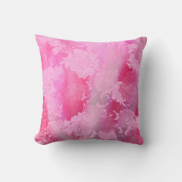 Japanese flowers pink patterns kudde