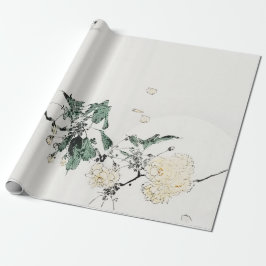 JAPANESE FLOWERS Wrapping Papper Presentpapper