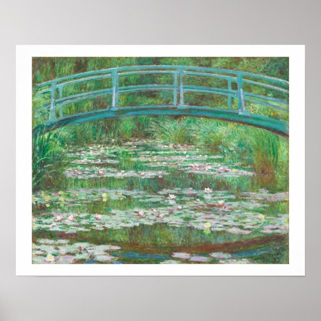 "JAPANESE FOOTBRIDGE" 1899 CLAUDE MONET POSTER (Framsidan)