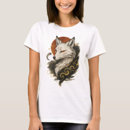 【Japanese Fox Spirit Kitsune Art Women’s T-Shirt】 T Shirt