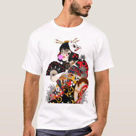 Japanese Geisha Cool Girl Urban Style T Shirt