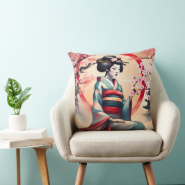 JAPANESE GEISHA WOMAN BEAUTY CHERRY BLOMMARS KUDDE