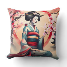 JAPANESE GEISHA WOMAN BEAUTY CHERRY BLOMMARS