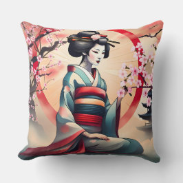 JAPANESE GEISHA WOMAN BEAUTY CHERRY BLOMMARS KUDDE