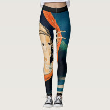 JAPANESE GHOST TRYCKTA TRYCKTA Leggings