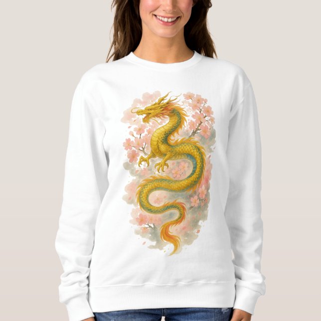 【Japanese Golden Dragon Sweatshirt】 T Shirt (Framsida)