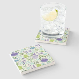 Japanese Green Teapot Design Stenunderlägg