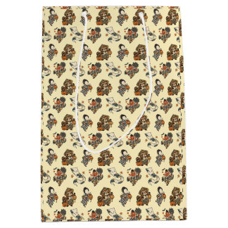 Japanese Halloween Yokai Pattern Gift Bag