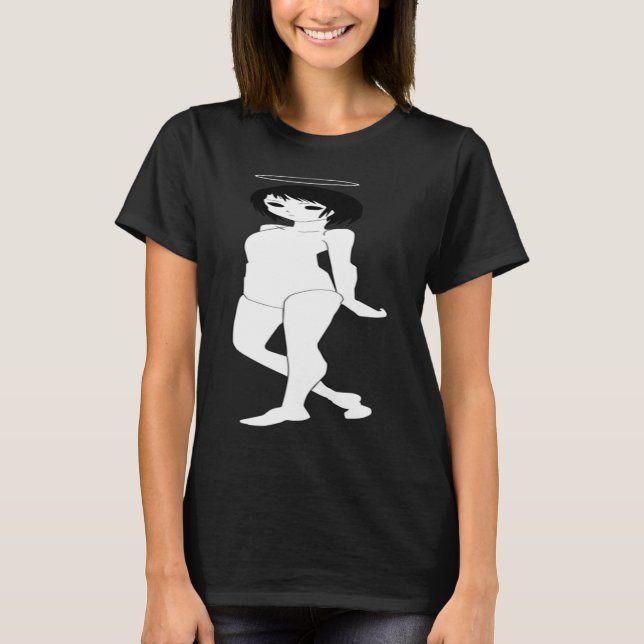 Japanese horror Halloween girl T Shirt (Framsida)