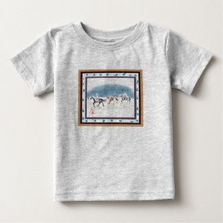 Japanese horse samurai art equestrian sumi t shirt