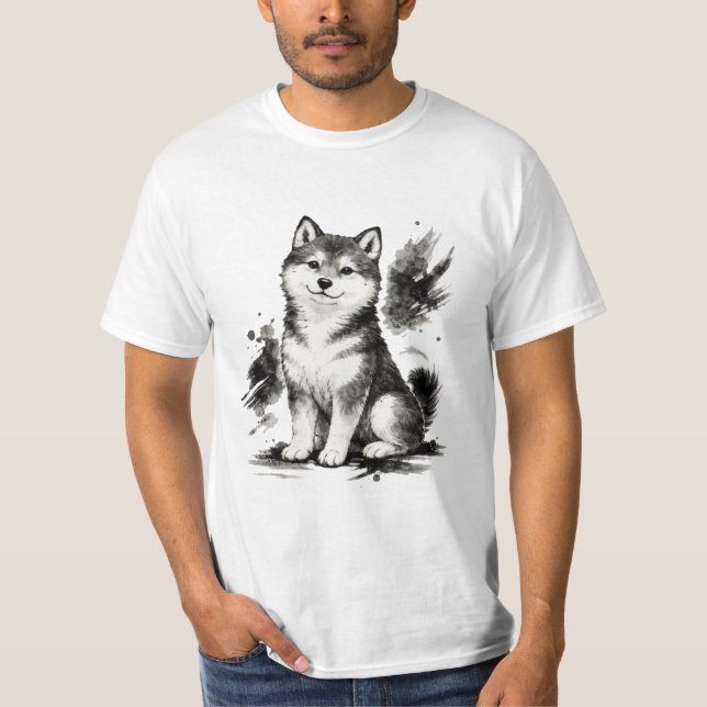 【Japanese Ink Puppy T-Shirt】 T Shirt (Framsida)