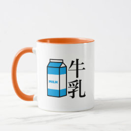 Japanese Kanji Milk Mugg