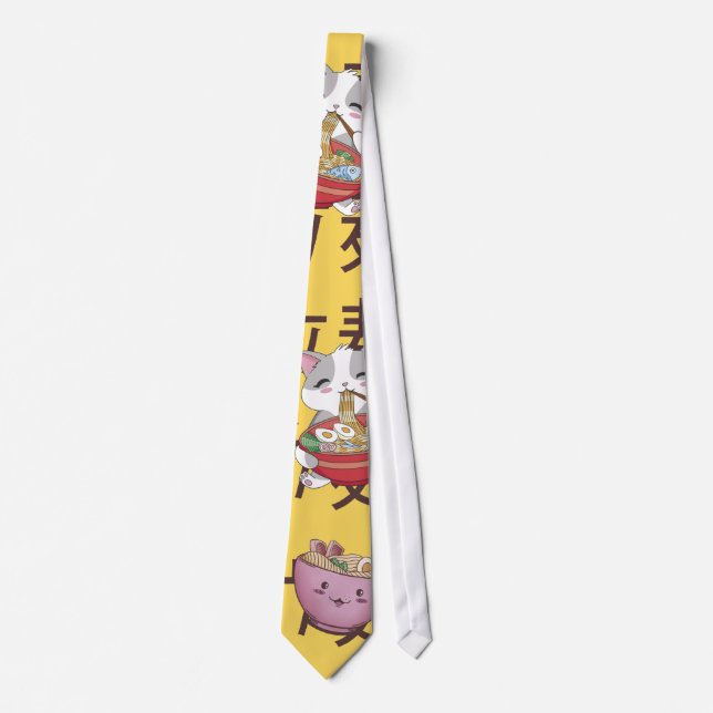 Japanese Kawaii Anime Cat Ramen Noodles Slips (Framsida)