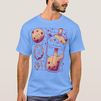 Japanese Kawaii Boba Tea Guinea Pig Donut Cookie G T Shirt