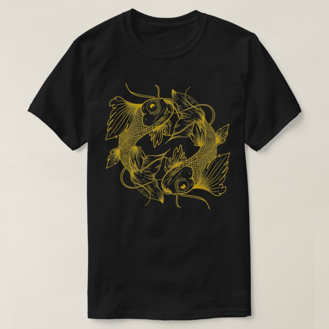 JAPANESE KOI CARP FISH T SHIRT (Design framsida)