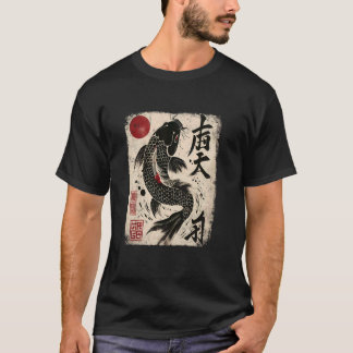 Japanese Koi Fish Sakura Nishikigoi Koi Carp Art T Shirt