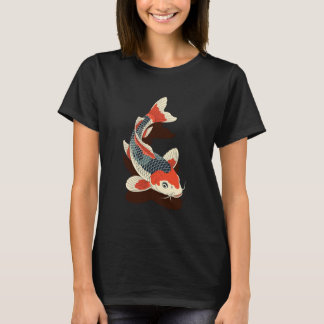 Japanese Koi Fish Ukiyo-e & Irezumi Tattoo Art Zen T Shirt