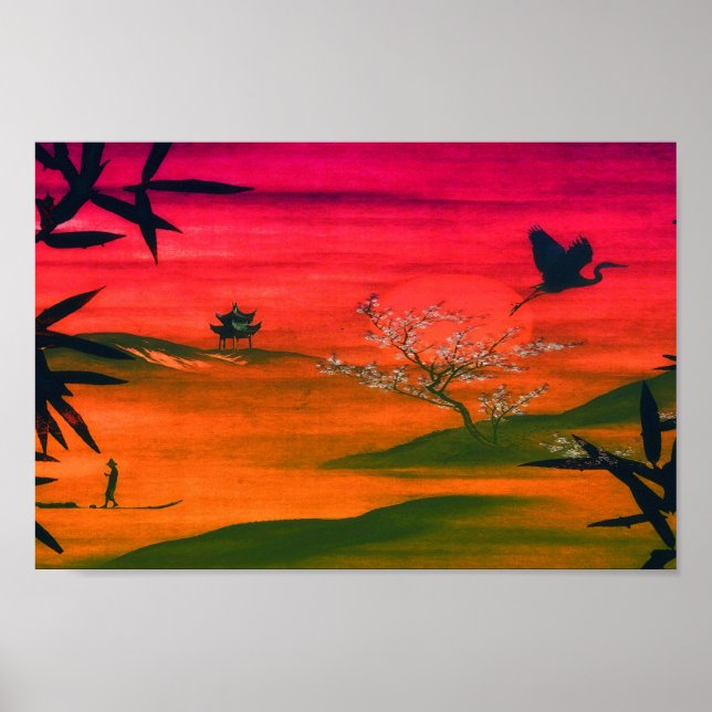 JAPANESE LANDSCAPE ART POSTER (Framsidan)