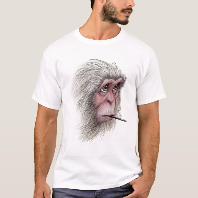Japanese macaque t-shirt (Framsida)
