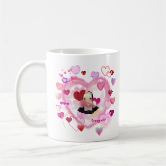Japanese maid / Heart-heart-heart / magcup Kaffemugg