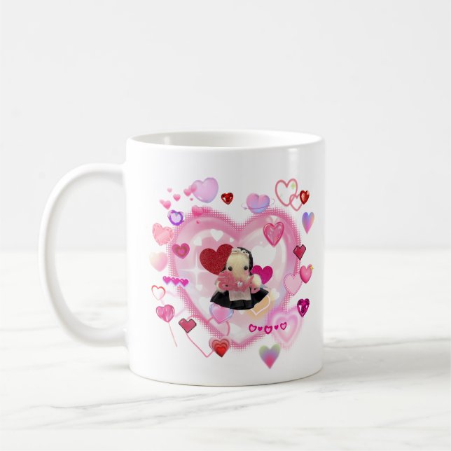 Japanese maid / Heart-heart-heart / magcup Kaffemugg (Vänster)