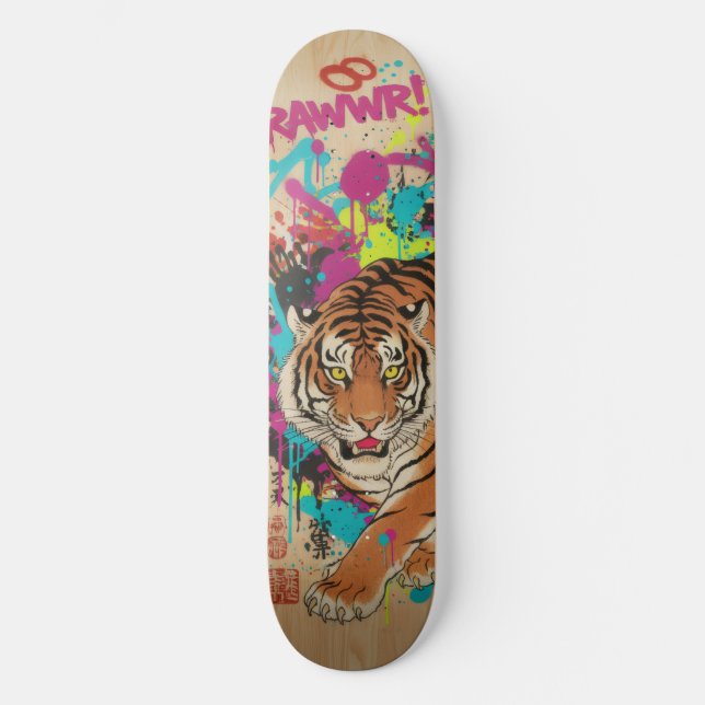 Japanese Manga Style Skateboard Art  | Part A (Framsida)