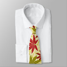 JAPANESE MAPLE LÖV (CREME) NECK TIE
