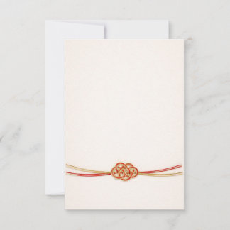 Japanese Mizuhiki Thank You Card – Minimal Elegant Tack Kort