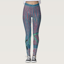 JAPANESE MÖNSTER TRYCKT Leggings