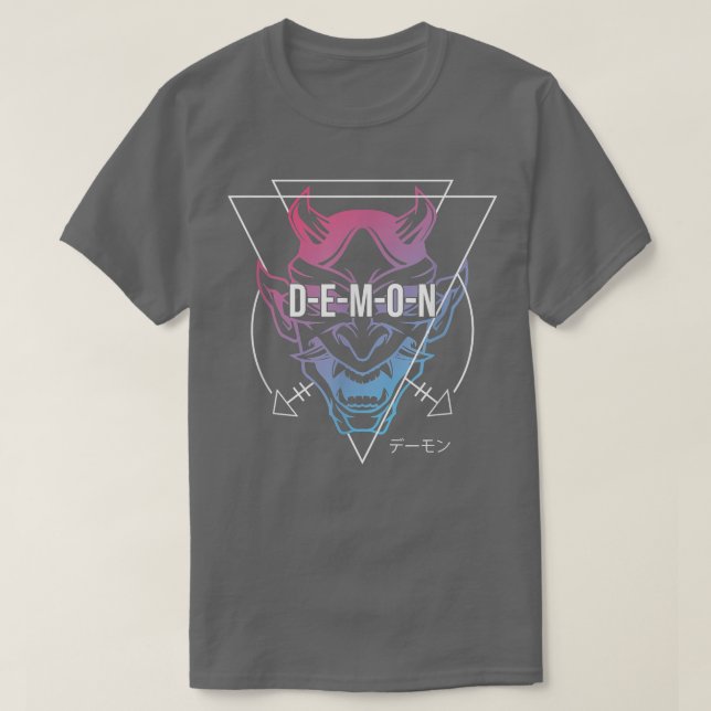 Japanese Oni Mask Demon Ogre - Aesthetic Japan Sam T Shirt (Design framsida)