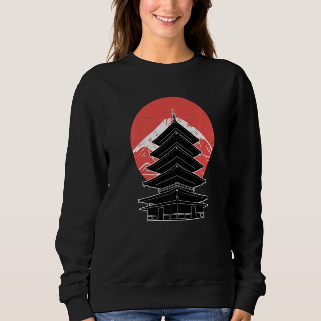 Japanese Pagoda Premium T Shirt (Framsida)
