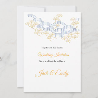 Japanese Pine Wedding Invitation Inbjudningar