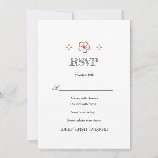  Japanese Plum Blossom Design Inbjudningar